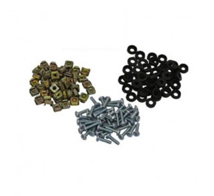 پیچ، مهره و واشر رک HPA – بسته 50 عددی